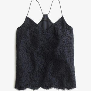 J. Crew Grey Lace Carrie Cami